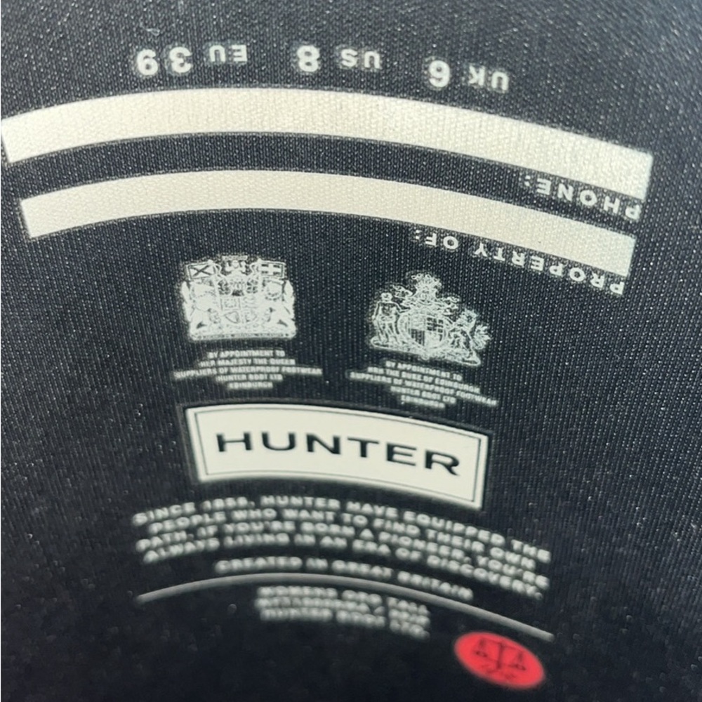 Hunter Boots with Socks - Size 8 - Picture 4 of 4